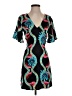 Kinga Csilla 100% Rayon Print Teal Cocktail Dress Size XS - photo 1