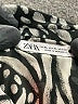 Zara Animal Print Silver Long Sleeve Blouse Size XL - photo 7