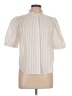 Rag & Bone 100% Cotton Stripes Ivory Short Sleeve Blouse Size M - photo 1