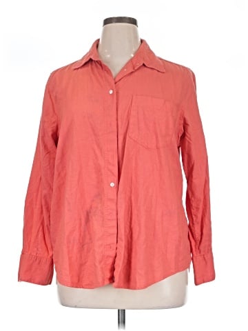 Banana Republic Factory Store 3/4 Sleeve Button-Down Shirt (view 1)