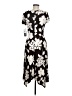 Perceptions Print Black Cocktail Dress Size 8 - photo 2