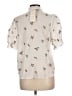 Love The Label Ivory Short Sleeve Blouse Size M - photo 2