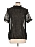 Tickled Teal 100% Polyester Black Short Sleeve Blouse Size L - photo 1