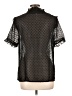 Tickled Teal 100% Polyester Black Short Sleeve Blouse Size L - photo 2