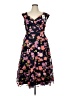 Xscape 100% Polyester Floral Black Cocktail Dress Size 14 - photo 1