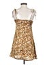 Lush 100% Polyester Brown Casual Dress Size S - photo 2