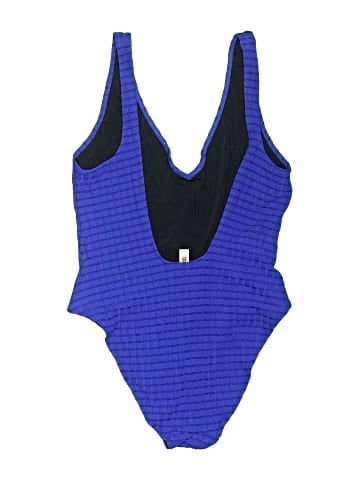Solid & Striped One Piece Swimsuit (view 2)