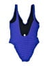 Solid & Striped Houndstooth Blue One Piece Swimsuit Size XXL - photo 2