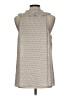 CAbi 100% Polyester Ivory Sleeveless Blouse Size L - photo 2
