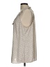 CAbi 100% Polyester Ivory Sleeveless Blouse Size L - photo 5