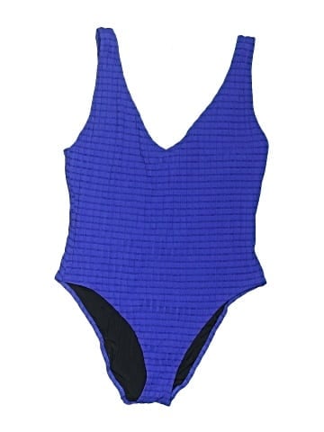 Solid & Striped One Piece Swimsuit (view 1)