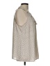 CAbi 100% Polyester Ivory Sleeveless Blouse Size L - photo 4
