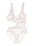Solid & Striped Graphic Ivory Two Piece Swimsuit Size M - photo 1