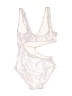 Solid & Striped Graphic Ivory Two Piece Swimsuit Size M - photo 2