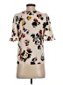 Ann Taylor Floral Ivory Short Sleeve Blouse Size XXS (petite) - photo 2