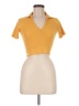Zara Yellow Short Sleeve Turtleneck Size M - photo 1