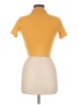 Zara Yellow Short Sleeve Turtleneck Size M - photo 2
