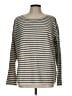 Vince. Stripes Gray Wool Pullover Sweater Size L - photo 1