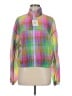 Fabletics 100% Nylon Checkered-gingham Purple Windbreaker Size M - photo 1