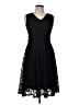 Assorted Brands 100% Polyester Black Cocktail Dress Size L - photo 1