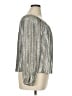 Halogen Metallic Silver Long Sleeve Blouse Size XL - photo 4