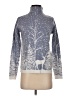 Tahari Print Silver Pullover Sweater Size XS - photo 1