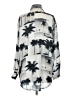 Skatie Print Silver Long Sleeve Blouse Size XS - photo 2