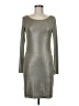 Alice + Olivia Metallic Silver Cocktail Dress Size M - photo 1