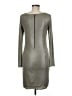 Alice + Olivia Metallic Silver Cocktail Dress Size M - photo 2