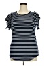 Stem & Vine Blue Short Sleeve Top Size 2X - photo 1