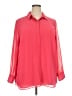 Talbots 100% Polyester Pink Long Sleeve Blouse Size 2X - photo 1