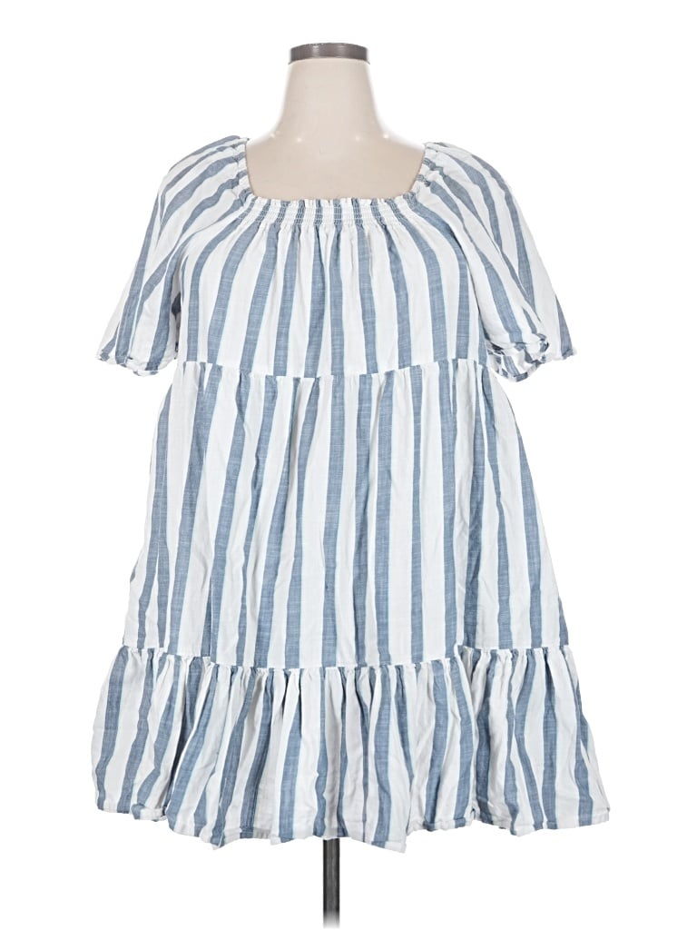 Pre-owned A.n.a. A New Approach Casual Dress In Blue