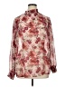 Torrid 100% Polyester Floral Pink Long Sleeve Blouse Size 1X Plus (1) - photo 1