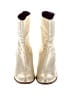 Marc by Marc Jacobs 100% Leather Ivory Gold Ankle Boots Size EU 40 1/2 - photo 2