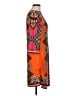 ICE Print Orange Casual Dress Size 6 - photo 4
