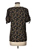 ModCloth 100% Polyester Black Short Sleeve Blouse Size L - photo 2