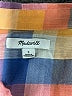 Madewell Color Block Orange Short Sleeve Blouse Size S - photo 4