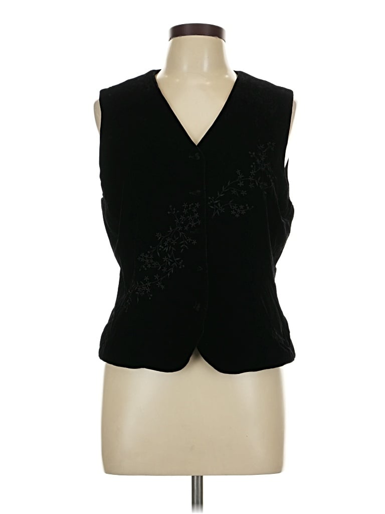 Pre-owned Talbots Vest In Black