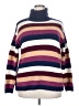 St. John's Bay Stripes Purple Turtleneck Sweater Size XXL (petite) - photo 1