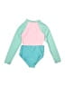 Justice Color Block Teal Rash Guard Size L (youth) - photo 2