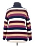 St. John's Bay Stripes Purple Turtleneck Sweater Size XXL (petite) - photo 2