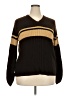 Derek Heart 100% Acrylic Color Block Brown Pullover Sweater Size 3X - photo 1