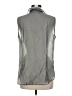 CAbi Gray Sleeveless Button-Down Shirt Size M - photo 2
