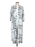 Lush 100% Cotton Silver Kimono Size L - photo 1