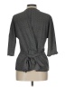 Unbranded Gray 3/4 Sleeve Blouse Size L - photo 2