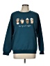 Shein 100% Polyester Teal Sweatshirt Size L - photo 1