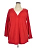 Woman Within Red Long Sleeve Blouse Size 26 (2X) - photo 1
