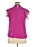 Rain 100% Polyester Purple Short Sleeve Blouse Size 1X - photo 2
