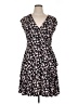 Robbie Bee Floral Black Casual Dress Size XL - photo 1