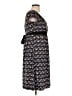 Studio Y Graphic Black Casual Dress Size L - photo 4